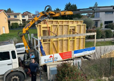 Mur ossature bois prêt à poser