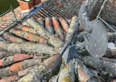 Vue de la toiture avant travaux